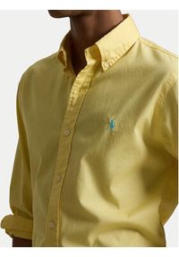 Polo Ralph Lauren Koszula 710B20512005 Żółty Custom Fit. Typ kołnierza: polo. Kolor: żółty. Materiał: bawełna #6