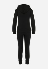 Born2be - Czarny Bawełniany Komplet Dresowy z Bluzą i Spodniami Esara. Kolor: czarny. Materiał: bawełna, dresówka #6