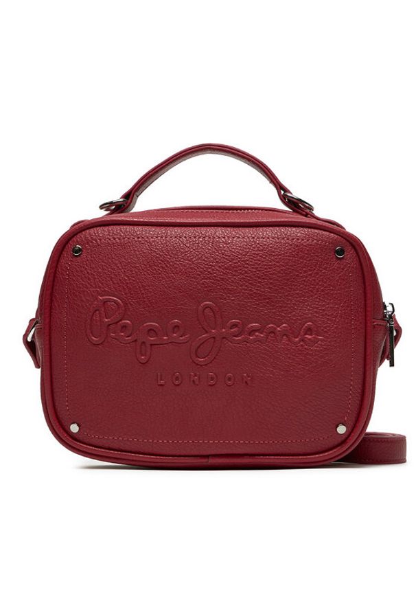 Pepe Jeans Torebka PL031563 Bordowy. Kolor: czerwony. Materiał: skórzane