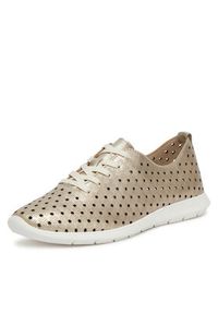 Remonte Sneakersy R7101-91 Złoty. Kolor: złoty. Materiał: skóra #7