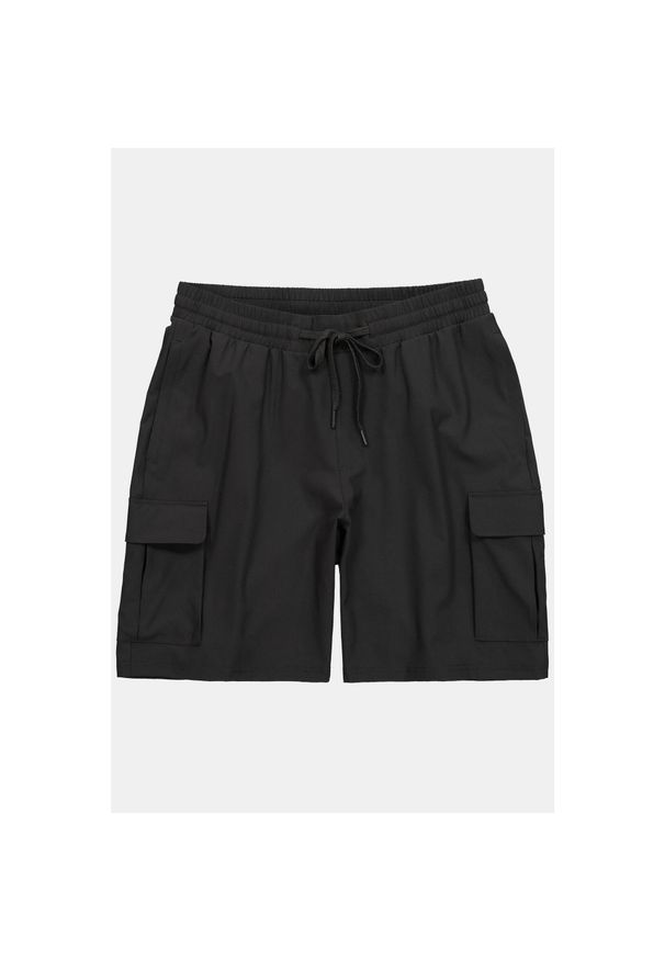 JAY-PI - Męska Bermudy FLEXNAMIC® fitness szybkoschnące do rozm. 7 XL. Kolekcja: plus size. Kolor: czarny. Materiał: poliester, materiał. Sport: fitness