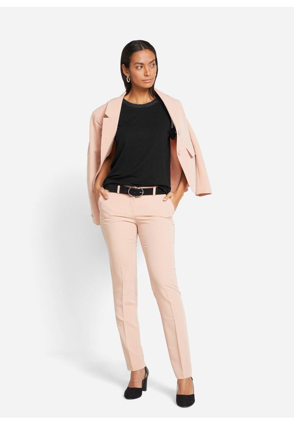 bonprix - Koszulka z rękawami szyfonowymi. Kolor: czarny. Materiał: szyfon. Styl: elegancki