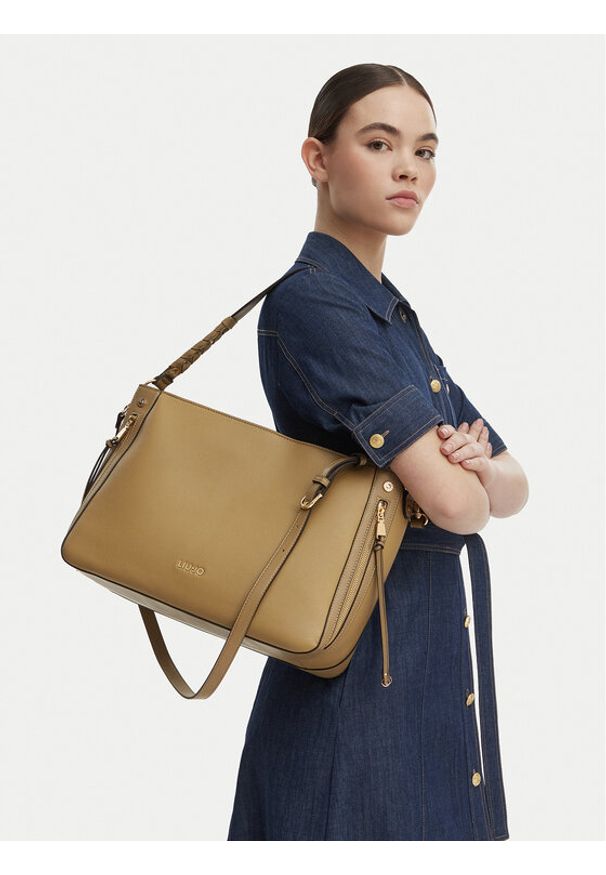 Liu Jo Torebka AA6037 E1120 Beżowy. Kolor: beżowy. Materiał: skórzane
