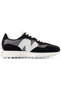Buty unisex New Balance U327WEM – czarne. Okazja: na co dzień. Kolor: czarny. Materiał: dresówka, guma, zamsz, materiał, skóra. Szerokość cholewki: normalna