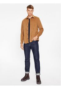 Jack & Jones - Jack&Jones Koszula 12236937 Beżowy Slim Fit. Kolor: beżowy. Materiał: bawełna #3