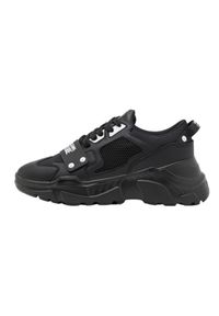 Versace Jeans Couture - VERSACE JEANS COUTURE Czarne sneakersy męskie Fondo Speedtrack DIS. SC4, Rozmiar 43. Kolor: czarny #4
