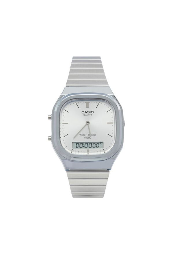 Casio Zegarek AQ-240E-7AEF Srebrny. Kolor: srebrny