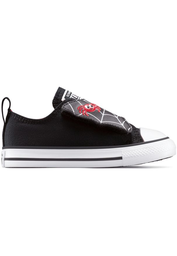 Adidasy Converse Chuck Taylor All Star One Strap, Dzieci. Okazja: na uczelnię. Kolor: czarny. Materiał: materiał. Model: Converse All Star. Sport: joga i pilates