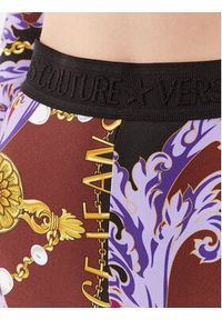 Versace Jeans Couture Legginsy 75HAC101 Fioletowy Slim Fit. Kolor: fioletowy. Materiał: syntetyk #4