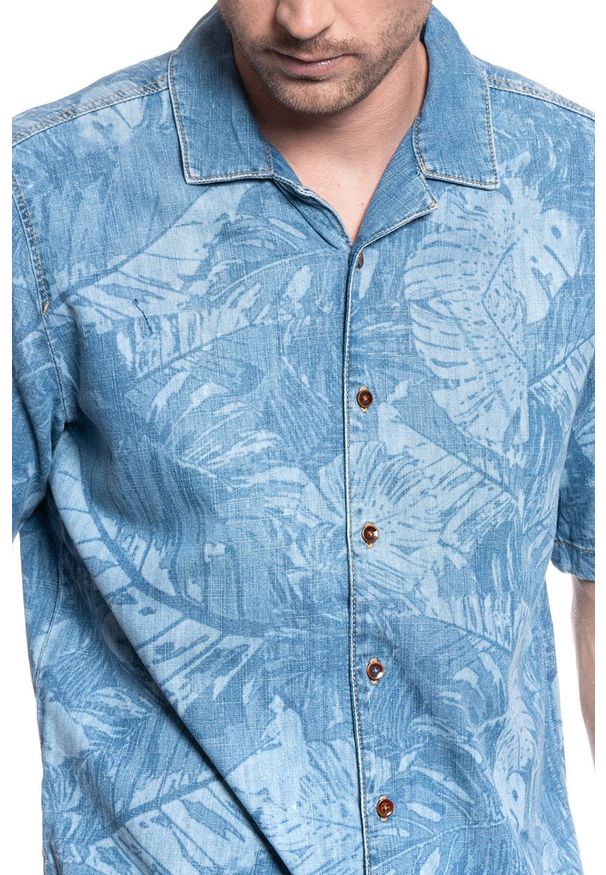 Mustang - MĘSKA KOSZULA JEANSOWA MUSTANG CHOPPER SHIRT 1009597 5000 216. Materiał: jeans