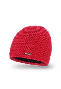 Zimowa czapka damska PaMaMi - Czerwony. Kolor: czerwony. Materiał: poliamid, akryl. Sezon: zima. Styl: klasyczny #1