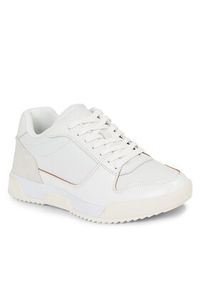 Calvin Klein Sneakersy Low Top Lace Up Lth HM0HM01173 Biały. Kolor: biały. Materiał: skóra #3