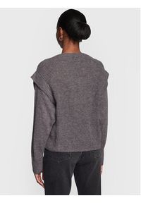 Sisley Sweter 1068M1029 Szary Boxy Fit. Kolor: szary. Materiał: syntetyk #2