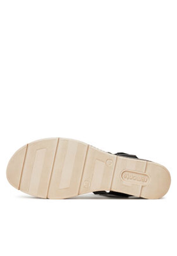 Remonte Sandały D2L55-03 Czarny. Kolor: czarny. Materiał: skóra