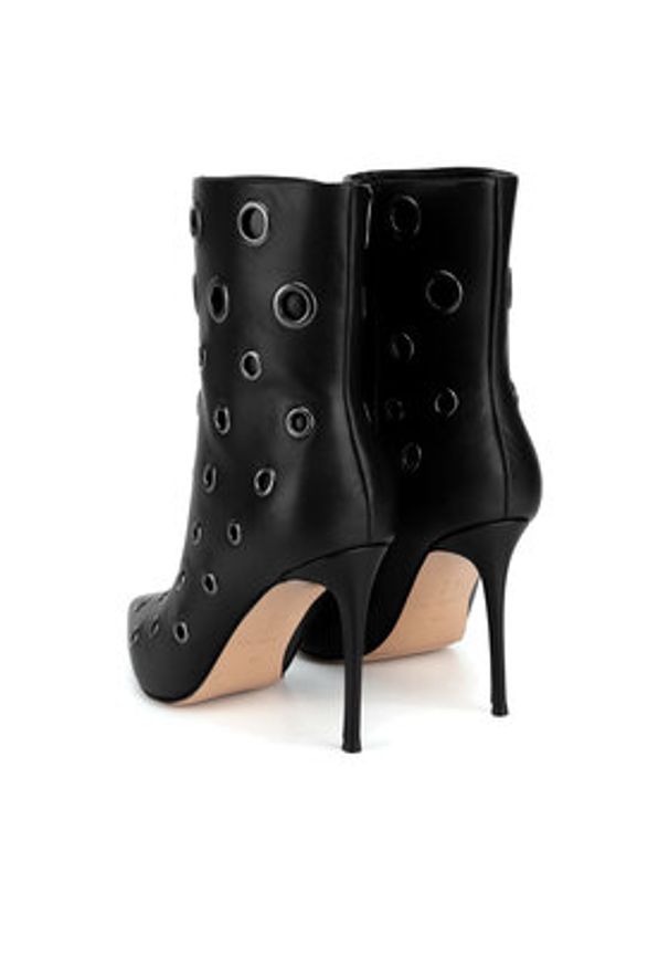 Eva Minge Botki ANWAR-SL9596-203 Czarny. Kolor: czarny. Materiał: skóra