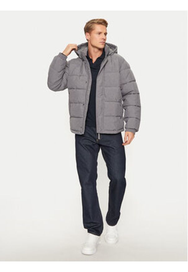 Sisley Kurtka zimowa 2WYCSN03M Szary Regular Fit. Kolor: szary. Materiał: syntetyk. Sezon: zima