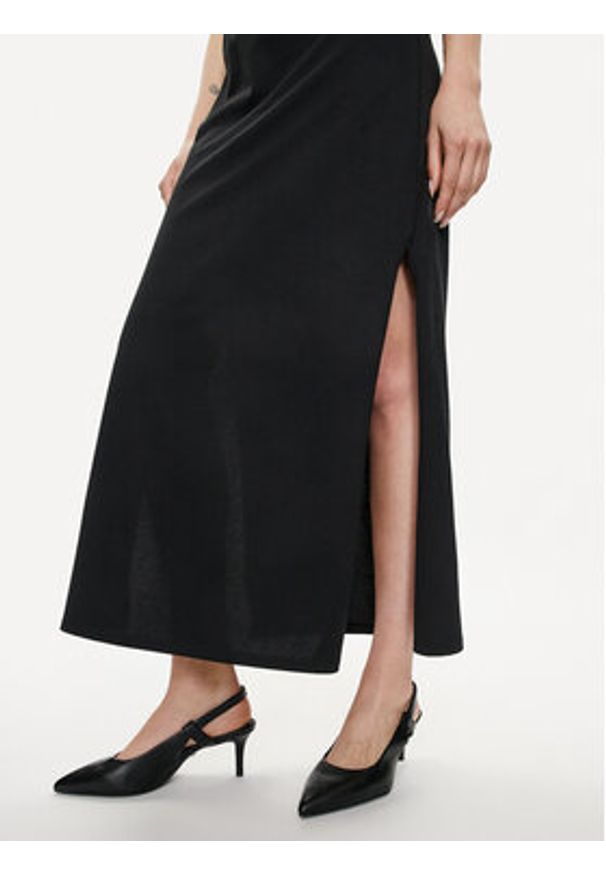 United Colors of Benetton - United Colors Of Benetton Sukienka letnia 3L3XDV01G Czarny Regular Fit. Kolor: czarny. Materiał: bawełna. Sezon: lato