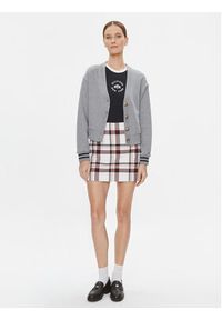 TOMMY HILFIGER - Tommy Hilfiger Kardigan Varsity WW0WW39141 Szary Regular Fit. Kolor: szary. Materiał: bawełna #4