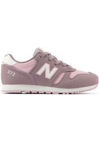 Buty dziecięce New Balance YC373VQ2 – różowe. Okazja: na uczelnię. Kolor: różowy. Materiał: guma, syntetyk, materiał. Szerokość cholewki: normalna. Wzór: kolorowy. Model: New Balance 373