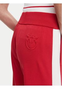Pinko - PINKO Spodnie dresowe Marsicano 104888 A2FQ Czerwony Regular Fit. Kolor: czerwony. Materiał: syntetyk #3