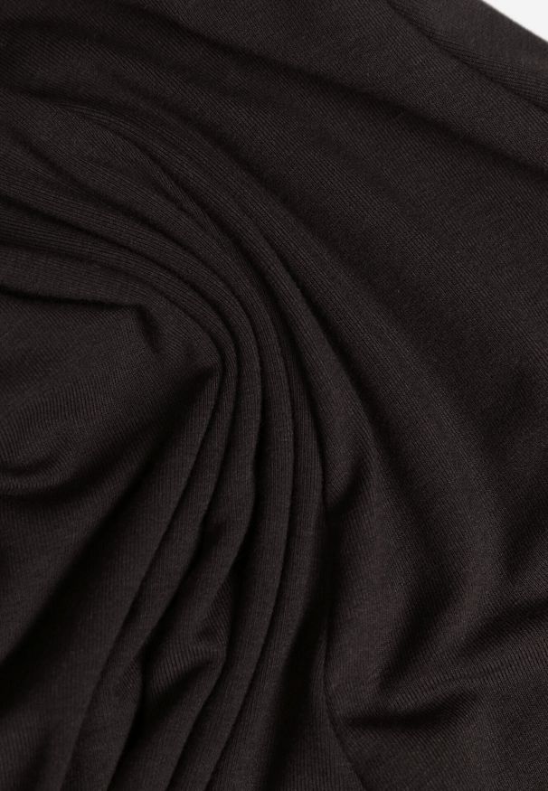 Born2be - Czarna Bawełniana Sukienka o Rozkloszowanym Kroju Tuselenea. Okazja: na co dzień. Kolor: czarny. Materiał: bawełna. Typ sukienki: proste. Styl: casual, elegancki