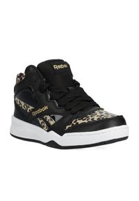 Buty do chodzenia dla dzieci Reebok BB4500 Court. Wysokość cholewki: za kostkę. Zapięcie: sznurówki. Kolor: czarny. Materiał: guma, materiał, syntetyk. Szerokość cholewki: normalna. Sport: turystyka piesza