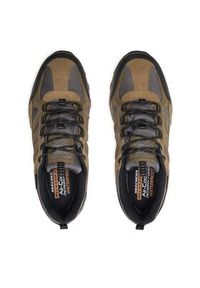 skechers - Skechers Sneakersy 66275 Khaki. Kolor: brązowy. Materiał: materiał #6