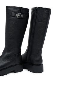 Karl Lagerfeld - KARL LAGERFELD Kozaki Burly Biker KL43490W Czarny. Kolor: czarny. Materiał: skóra #5