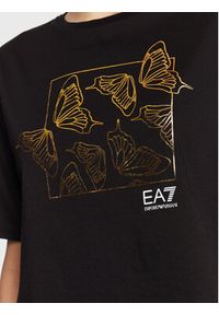 EA7 Emporio Armani T-Shirt 3RTT31 TJKSZ 1200 Czarny Regular Fit. Kolor: czarny. Materiał: bawełna