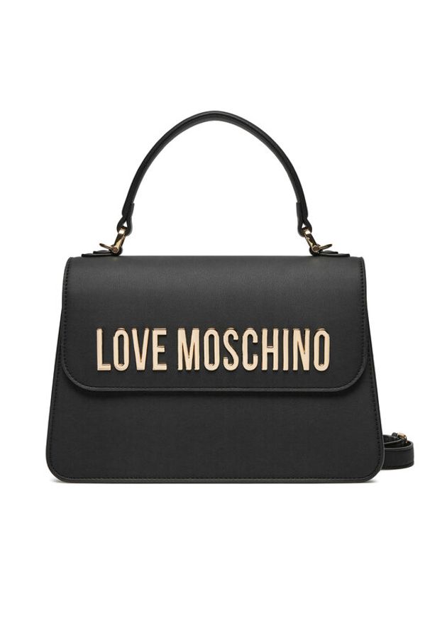 Love Moschino - LOVE MOSCHINO Torebka JC4032PP1MKD0000 Czarny. Kolor: czarny. Materiał: skórzane