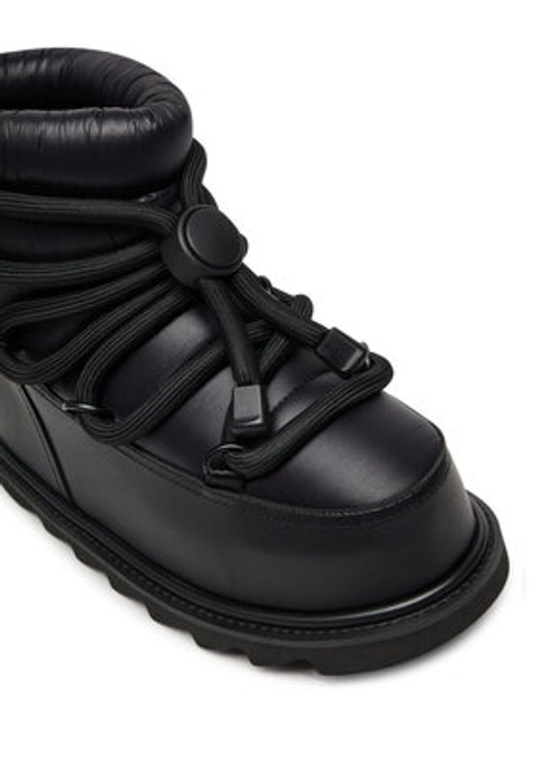 United Nude Śniegowce Zembla Artic Womens 1088701190 Czarny. Kolor: czarny. Materiał: materiał