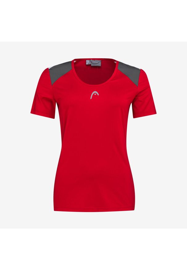 Head - T-Shirt damski CLUB 22 Tech. Kolor: czerwony. Materiał: poliester. Sport: tenis