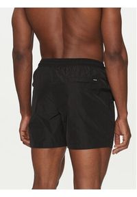 Calvin Klein Swimwear Szorty kąpielowe KM0KM01111 Czarny Regular Fit. Kolor: czarny. Materiał: syntetyk