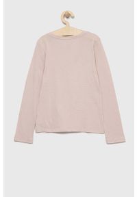 GAP longsleeve bawełniany dziecięcy x Disney kolor beżowy. Okazja: na co dzień. Kolor: beżowy. Materiał: bawełna. Długość rękawa: długi rękaw. Wzór: motyw z bajki. Styl: casual #3