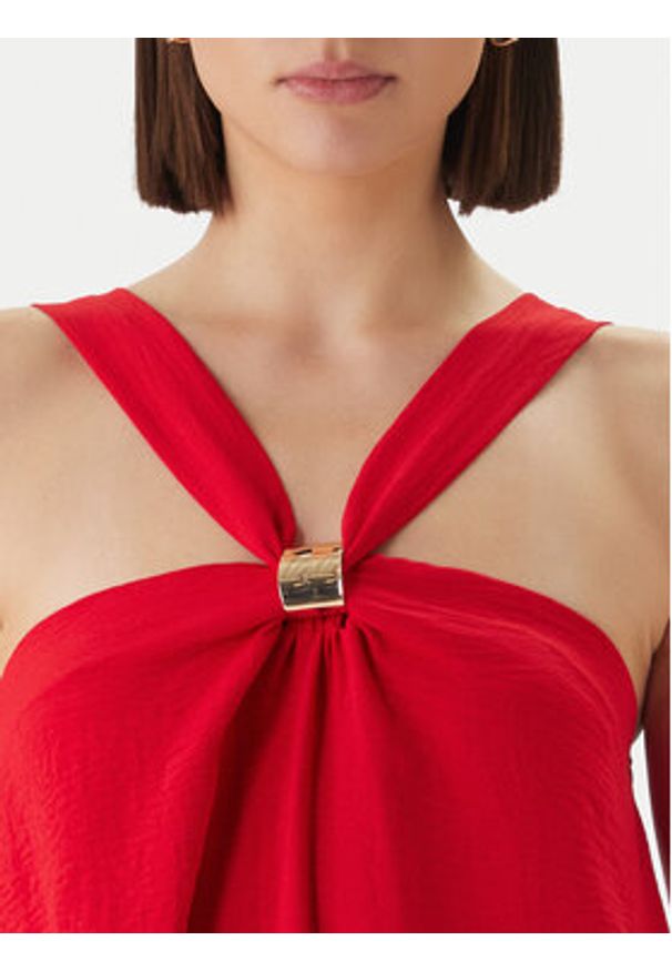 Morgan Bluzka 261-OGALAN Czerwony Regular Fit. Kolor: czerwony. Materiał: syntetyk