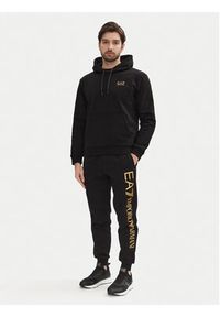 EA7 Emporio Armani Spodnie dresowe 7M000572 AF10377 MC004 Czarny Regular Fit. Kolor: czarny. Materiał: bawełna #4