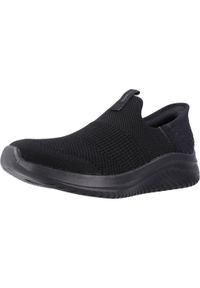 skechers - Buty do chodzenia damskie Skechers 403844LB. Kolor: czarny. Materiał: syntetyk, materiał. Szerokość cholewki: normalna. Sport: turystyka piesza