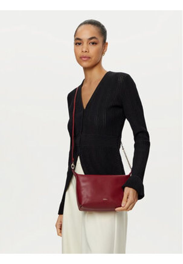 Furla Torebka WE00662 BX3104 CGQ00 Bordowy. Kolor: czerwony. Materiał: skórzane