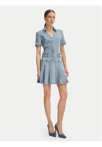 Morgan Sukienka jeansowa 251-RTALA Błękitny Slim Fit. Kolor: niebieski. Materiał: bawełna #2