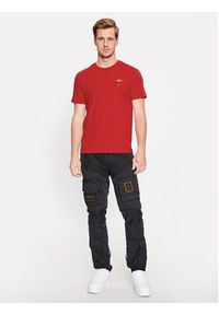 Aeronautica Militare T-Shirt 232TS1580J372 Czerwony Regular Fit. Kolor: czerwony. Materiał: bawełna #5