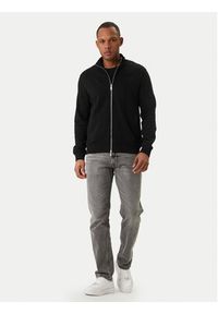 Karl Lagerfeld - KARL LAGERFELD Bluza 705750 500900 Czarny Regular Fit. Typ kołnierza: dekolt w karo. Kolor: czarny. Materiał: bawełna #4