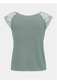 only - ONLY Bluzka Petra 15315803 Zielony Slim Fit. Kolor: zielony. Materiał: wiskoza #3