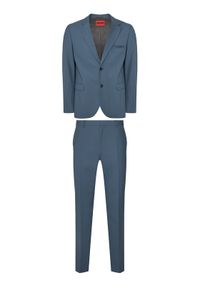 Hugo - HUGO Garnitur Arti-Hesten253X 50544524 Niebieski Extra Slim Fit. Kolor: niebieski. Materiał: syntetyk #1