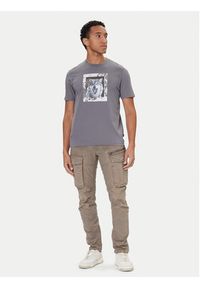 BOSS T-Shirt Lupo 50554615 Szary Regular Fit. Kolor: szary. Materiał: bawełna #5
