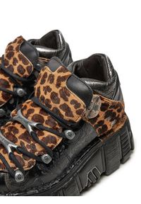 NEW ROCK Sneakersy M-106NB-C2 Czarny. Kolor: czarny. Materiał: skóra #5