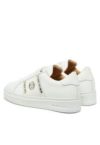 Philipp Plein - PHILIPP PLEIN Sneakersy SAES USC0732 PLE005 Biały. Kolor: biały. Materiał: skóra