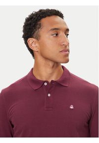 United Colors of Benetton - United Colors Of Benetton Polo 3089J3204 Fioletowy Regular Fit. Typ kołnierza: polo. Kolor: fioletowy. Materiał: bawełna #4