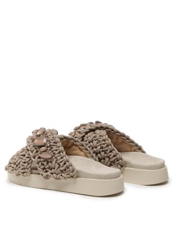 Inuikii Klapki Woven Stones 70104-106 Brązowy. Kolor: brązowy. Materiał: materiał