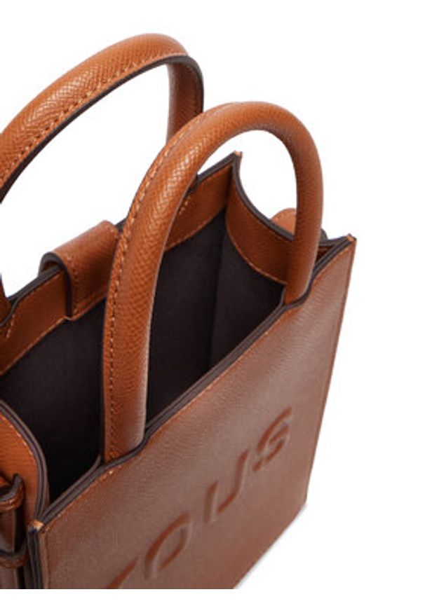 Tous - TOUS Torebka MINI BOLSO POP TOUS BRENDA 2002105944 Brązowy. Kolor: brązowy. Materiał: skórzane