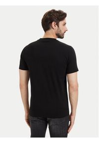 Karl Lagerfeld - KARL LAGERFELD T-Shirt 755040 563225 Czarny Regular Fit. Typ kołnierza: dekolt w karo. Kolor: czarny. Materiał: bawełna #4